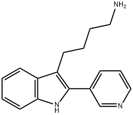 4-(2-PYRIDIN-3-YL-1H-INDOL-3-YL)-BUTYLAMINE Struktur