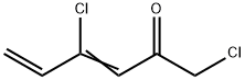 3,5-Hexadien-2-one,  1,4-dichloro- Structure