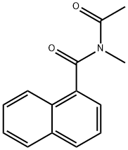 N-Acetyl-N-methyl-1-naphthalenecarboxamide 结构式