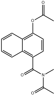 N-Acetyl-4-(acetyloxy)-N-methyl-1-naphthalenecarboxamide Structure