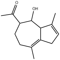 1-(1,3a,4,5,6,7-Hexahydro-4-hydroxy-3,8-dimethylazulen-5-yl)ethanone Structure