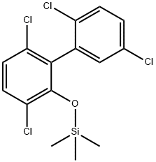 Trimethyl[[2',3,5',6-tetrachloro(1,1'-biphenyl)-2-yl]oxy]silane,55683-19-7,结构式