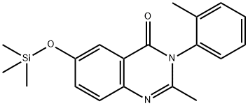 4(3H)-Quinazolinone, 2-methyl-3-(2-methylphenyl)-6-[(trimethylsilyl)ox y]-,55683-26-6,结构式