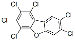 1,2,3,4,7,8-ヘキサクロロジベンゾフラン 化学構造式