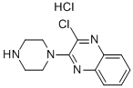 2-CHLORO-3-PIPERAZIN-1-YL-QUINOXALINE HYDROCHLORIDE 化学構造式