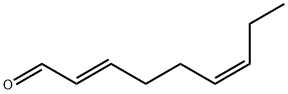 (2E,6Z)-2,6-ノナジエナール 化学構造式