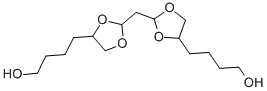 4-[2-[[4-(4-HYDROXYBUTYL)-1,3-DIOXOLAN-2-YL]METHYL]-1,3-DIOXOLAN-4-YL]BUTAN-1-OL, 5570-66-1, 结构式