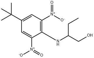 2-[[4-(1,1-Dimethylethyl)-2,6-dinitrophenyl]amino]-1-butanol Structure
