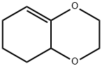 2,3,4a,5,6,7-ヘキサヒドロ-1,4-ベンゾジオキシン 化学構造式