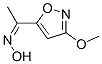 Ethanone, 1-(3-methoxy-5-isoxazolyl)-, oxime, (Z)- (9CI) Structure