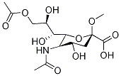 N-Acetyl-2-O-methyl-β-neuraminic Acid 9-Acetate Structure