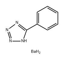 5-phenyl-1H-tetrazole, barium salt Structure