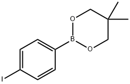 4-碘苯硼酸新戊二醇酯,5572-94-1,结构式