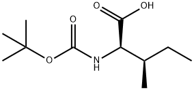 Boc-D-异亮氨酸 结构式