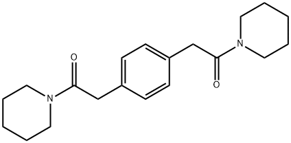 1,1'-[1,4-Phenylenebis(1-oxo-2,1-ethanediyl)]bispiperidine 结构式
