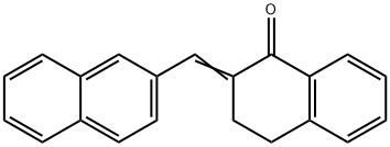 2-[(2-Naphtyl)methylene]-1,2,3,4-tetrahydronaphthalene-1-one Struktur