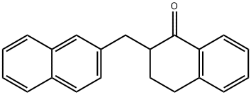 3,4-ジヒドロ-2-(2-ナフタレニルメチル)-1(2H)-ナフタレノン 化学構造式