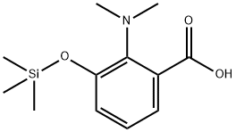 2-(ジメチルアミノ)-3-(トリメチルシロキシ)安息香酸 化学構造式