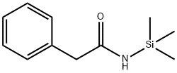 N-(トリメチルシリル)ベンゼンアセトアミド 化学構造式