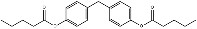 Bispentanoic acid methylenebis(4,1-phenylene) ester Structure