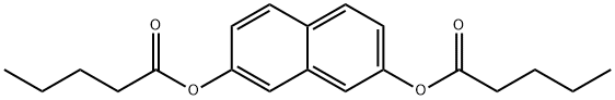 二ペンタン酸2,7-ナフタレンジイル 化学構造式
