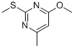 4-メトキシ-6-メチル-2-(メチルチオ)ピリミジン 化学構造式