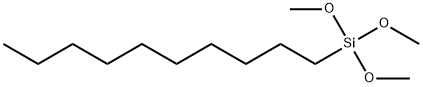 デシルトリメトキシシラン 化学構造式