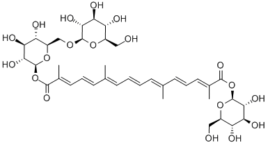 クロシン2 化学構造式