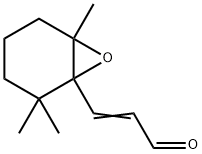 3-(2,2,6-トリメチル-7-オキサビシクロ[4.1.0]ヘプタン-1-イル)プロペナール 化学構造式
