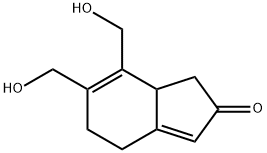 1,4,5,7a-テトラヒドロ-6,7-ビス(ヒドロキシメチル)-2H-インデン-2-オン 化学構造式