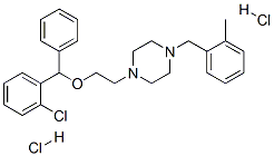 5576-62-5 1-[2-[(2-氯苯基)苯基甲氧基]乙基]-4-[(邻甲苯基)甲基]哌嗪二盐酸盐
