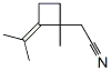 1-Methyl-2-(1-methylethylidene)cyclobutaneacetonitrile Structure