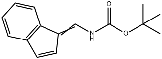 N-(1H-インデン-1-イリデンメチル)カルバミド酸tert-ブチル 化学構造式