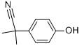 2-(4-HYDROXYPHENYL)-2-METHYLPROPANENITRILE 化学構造式