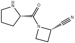 2-Azetidinecarbonitrile,1-[(2S)-2-pyrrolidinylcarbonyl]-,(2S)-(9CI) Structure