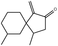 Spiro[4.5]decan-2-one, 4,7-dimethyl-1-methylene- (9CI) Structure