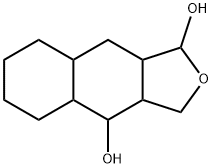 Naphtho[2,3-c]furan-1,4-diol, dodecahydro- (9CI) Structure