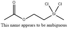 2-(二氯甲基硅烷基)乙基乙酸酯, 5578-41-6, 结构式