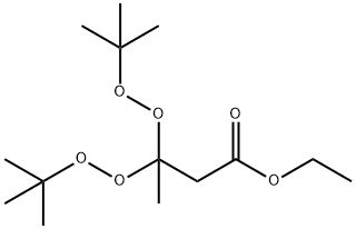 3,3-ビス(tert-ブチルペルオキシ)ブタン酸エチル 化学構造式