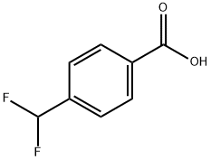 4-(ジフルオロメチル)安息香酸 化学構造式