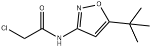 N-(5-TERT-ブチル-3-イソオキサゾリル)-2-クロロアセトアミド 化学構造式