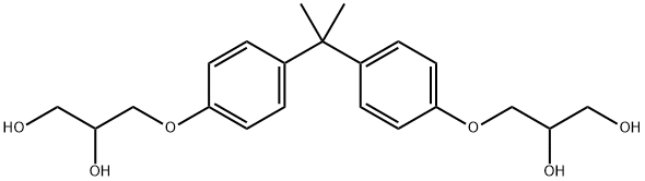 双酚F(2,3-二羟基丙醚)BFDGE-2H2O,5581-32-8,结构式