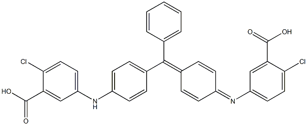 5-[[4-[[4-[(3-carboxy-4-chlorophenyl)amino]phenyl]phenylmethylene]-2,5-cyclohexadien-1-ylidene]amino]-2-chlorobenzoic acid|