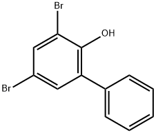 2,4-DIBROMO-6-PHENYLPHENOL 化学構造式