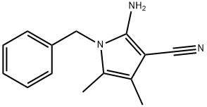 2-AMINO-1-BENZYL-4,5-DIMETHYL-1H-PYRROLE-3-CARBONITRILE Structure