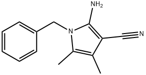 2-氨基-1-苄基-4,5-二甲基-1H-吡咯-3-甲腈,55817-72-6,结构式