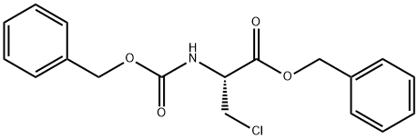 3-Chloro-N-[(phenylmethoxy)carbonyl]-L-alanine phenylmethyl ester Structure
