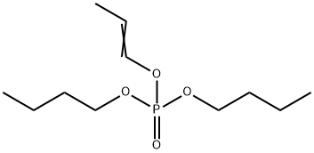 Phosphoric acid dibutyl 1-propenyl ester Struktur