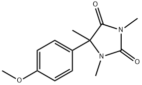 5-(4-Methoxyphenyl)-1,3,5-trimethyl-2,4-imidazolidinedione Structure