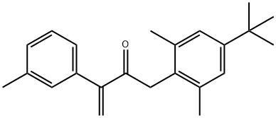 1-(4-tert-Butyl-2,6-dimethylphenyl)-3-(3-methylphenyl)-3-buten-2-one Structure